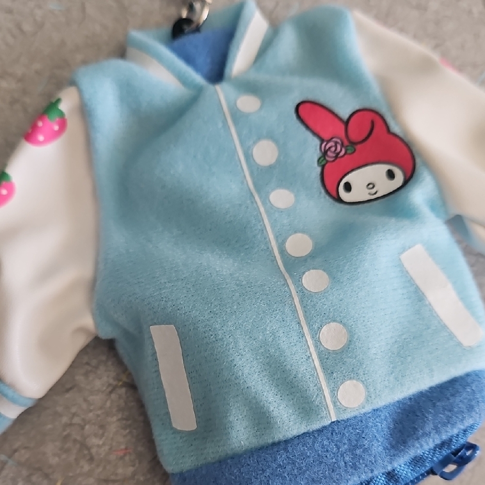 Sanrio My Melody Blue and White Jacket Keychain - Picture 12 of 14